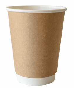 Coffee Cup Double Wall 250ml Kraft